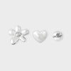 COLLER Metal Sticon Set Silver 3 pcs