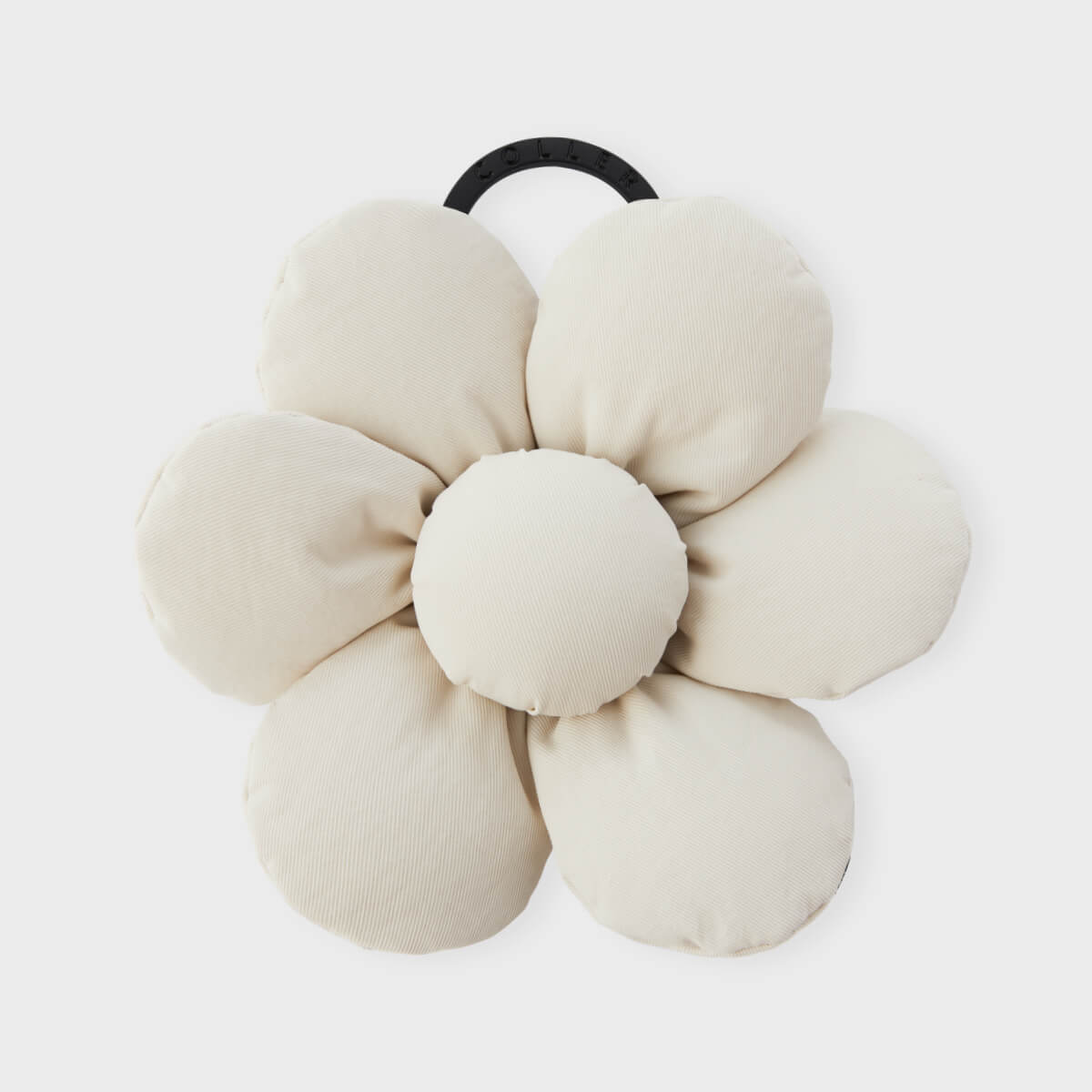 COLLER Padded Big Flower Keyring Oat Cream