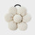 COLLER Padded Big Flower Keyring Oat Cream