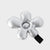COLLER Padded Melting Flower Sticon Silver