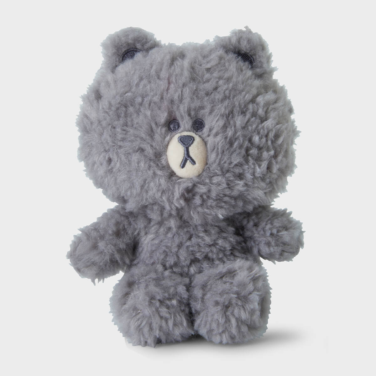 LINE FRIENDS BROWN Colored Mini Doll Gray