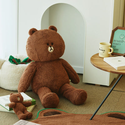 LINE FRIENDS Hug BROWN Jumbo Doll