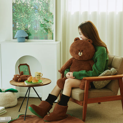 LINE FRIENDS Hug BROWN Jumbo Doll