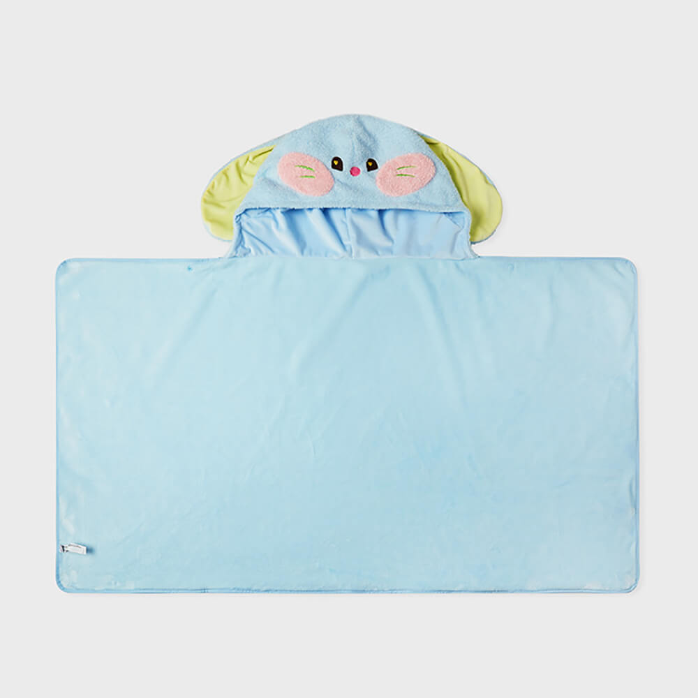 NewJeans bunini Hooded Blanket (Blue)