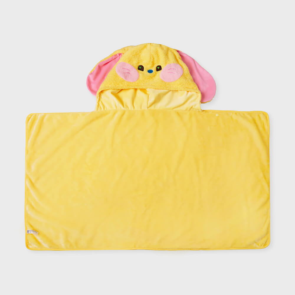 NewJeans bunini Hooded Blanket (Yellow)