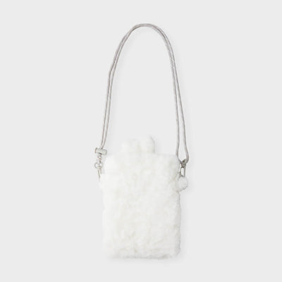 NewJeans bunini Plush Crossbody Mini Bag (White)