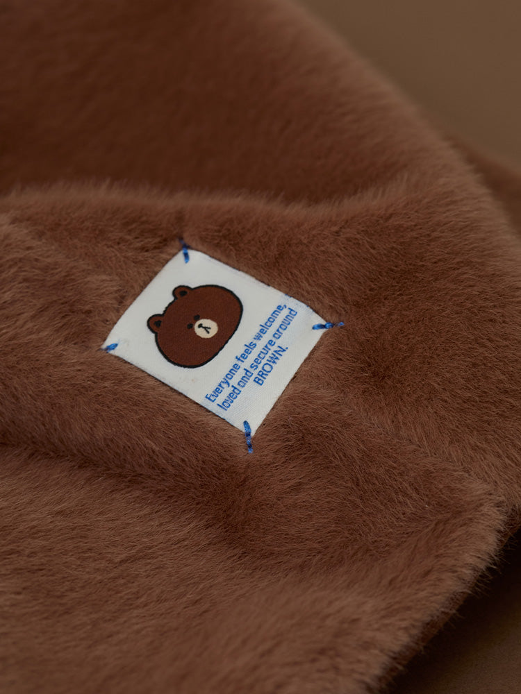 LINE FRIENDS HUG BROWN 3 Balaclava