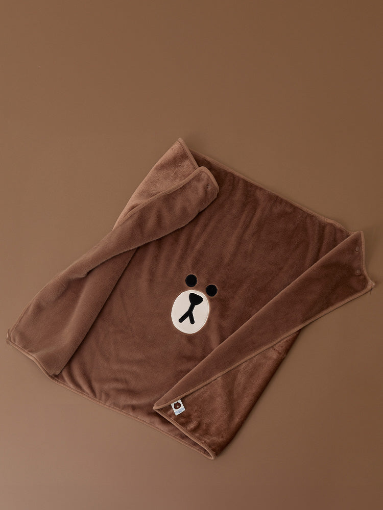 LINE FRIENDS HUG BROWN 3 Blanket
