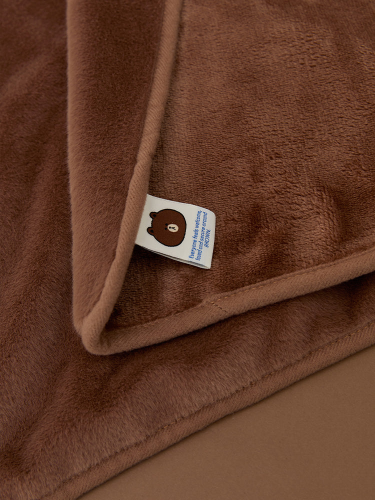 LINE FRIENDS HUG BROWN 3 Blanket