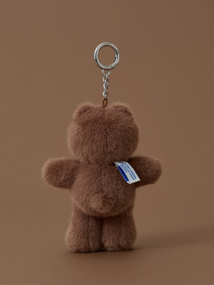 LINE FRIENDS HUG BROWN 3 Plush Keyring