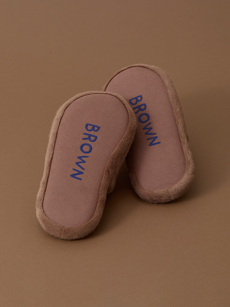 LINE FRIENDS HUG BROWN 3 Room Slipper