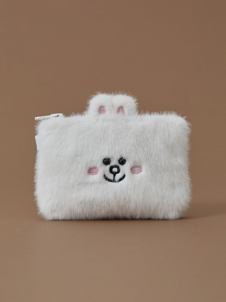 LINE FRIENDS HUG BROWN 3 Card Case