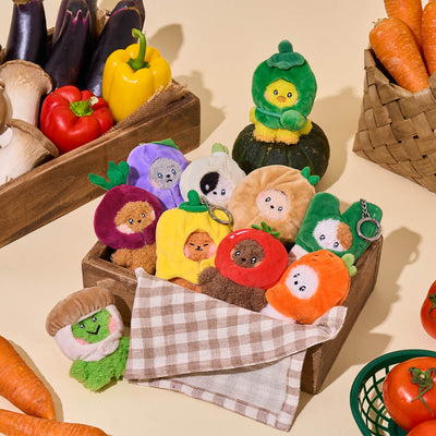 LINE FRIENDS minini Farm Plush Keyring