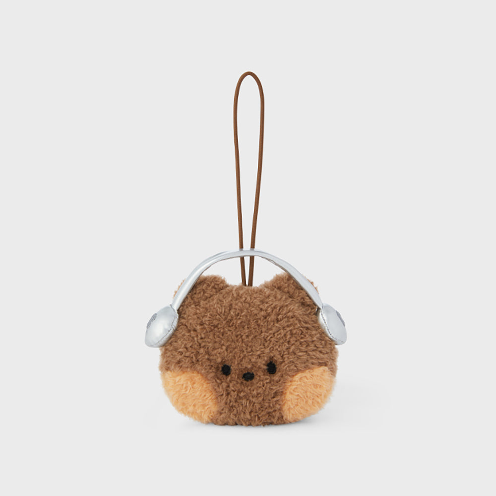 LINE FRIENDS bnini minini Adventure Nametag Keyring
