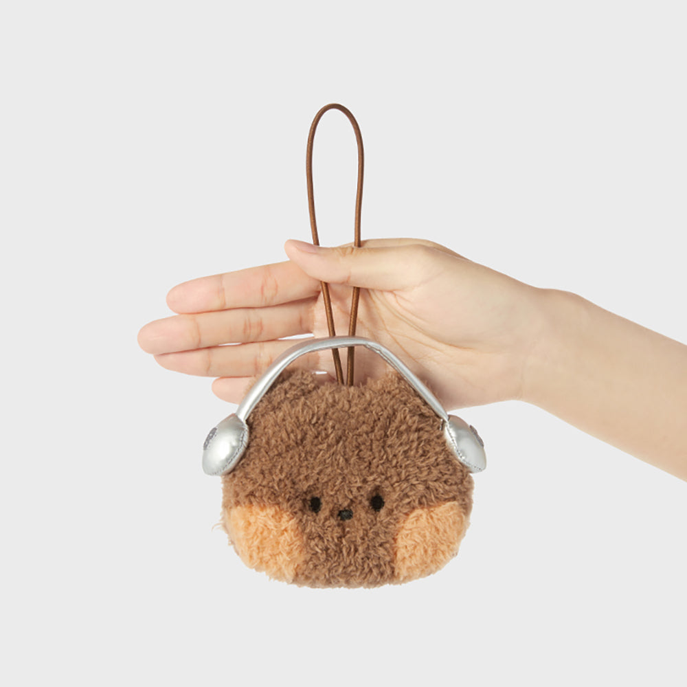 LINE FRIENDS bnini minini Adventure Nametag Keyring