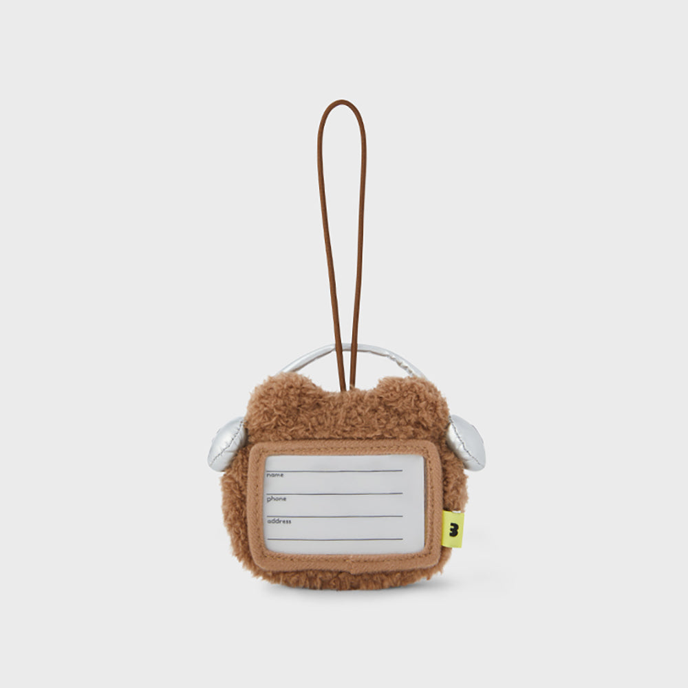 LINE FRIENDS bnini minini Adventure Nametag Keyring