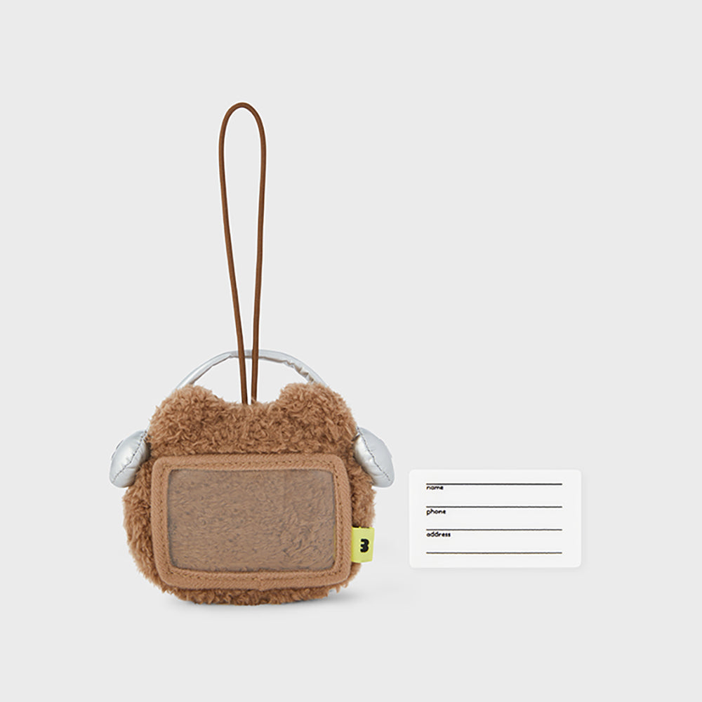 LINE FRIENDS bnini minini Adventure Nametag Keyring