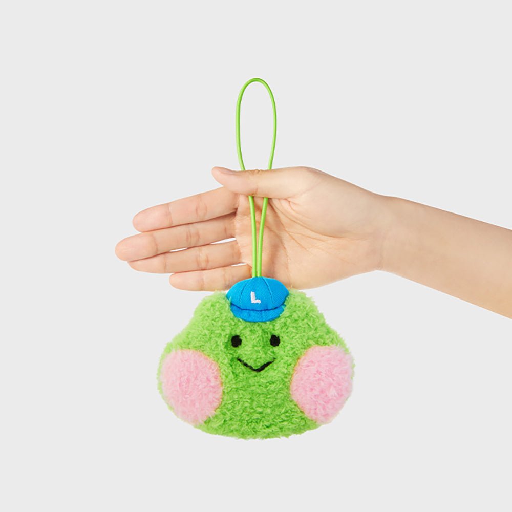 LINE FRIENDS lenini minini Adventure Nametag Keyring