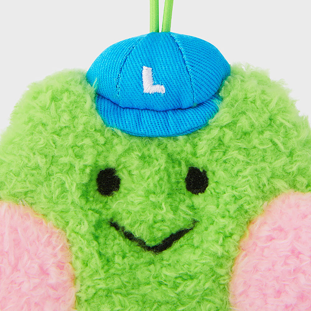 LINE FRIENDS lenini minini Adventure Nametag Keyring