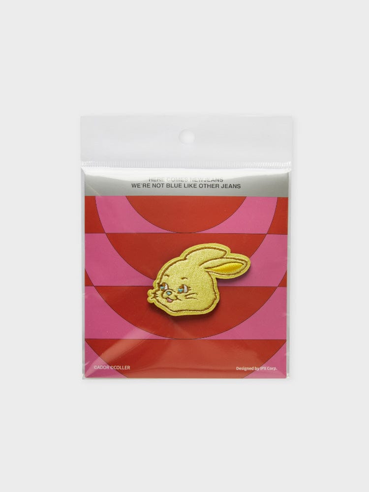 NewJeans ハニ スティコン ワッペン NewJeans X COLLER Get Up Rabbit Embroidered Patch Reversible