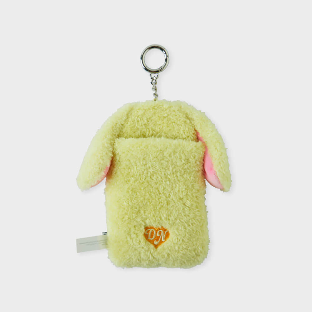 NewJeans bunini Plush Photo Card Holder Keyring (Green)
