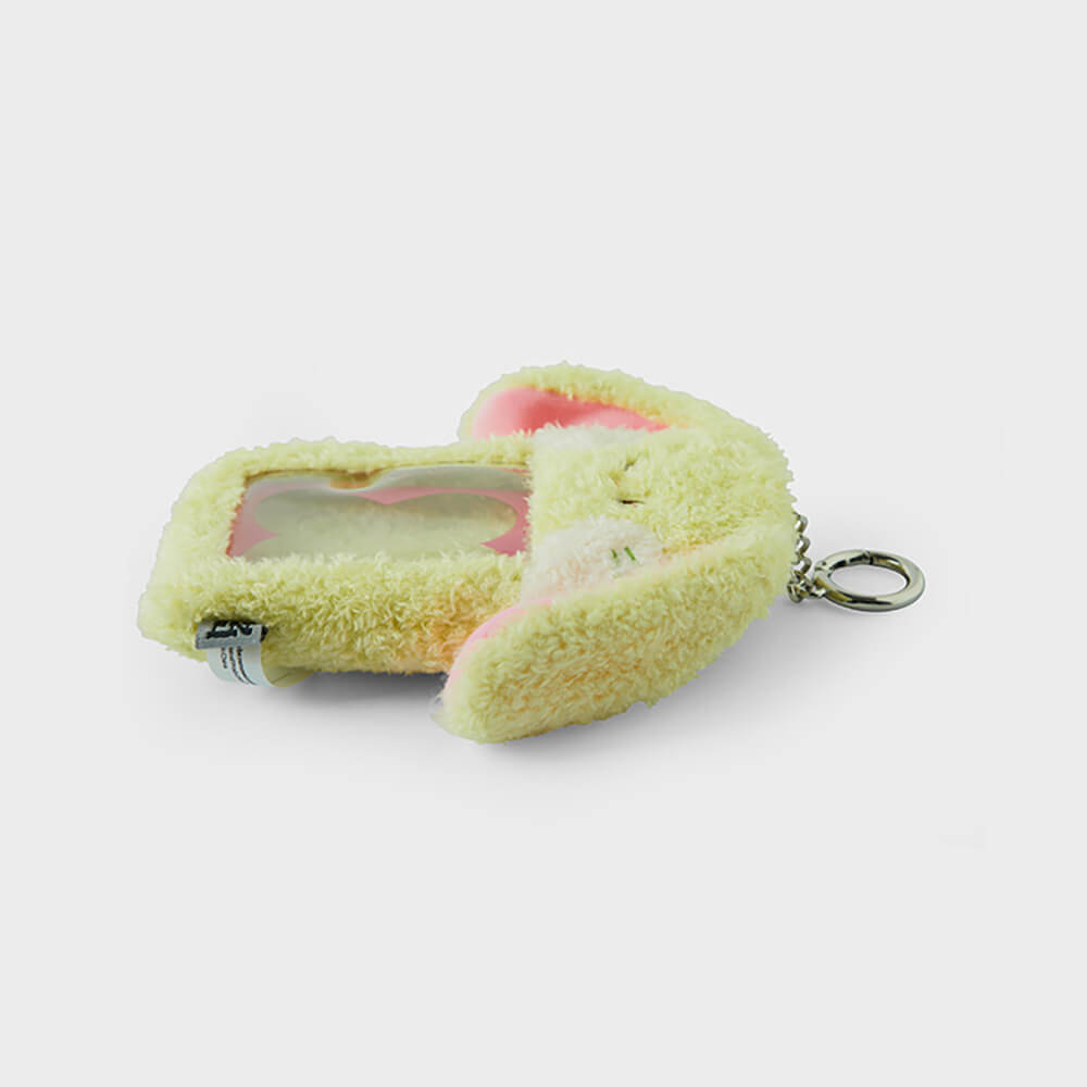 NewJeans bunini Plush Photo Card Holder Keyring (Green)