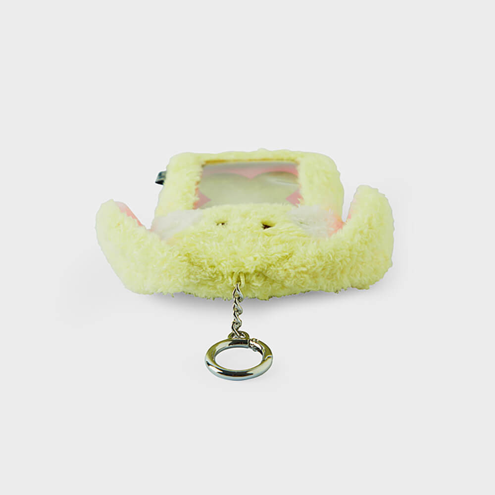 NewJeans bunini Plush Photo Card Holder Keyring (Green)