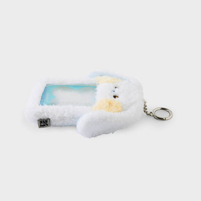 NewJeans bunini Plush Photo Card Holder Keyring (White)