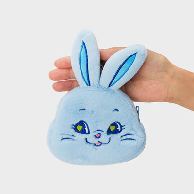 NewJeans TOKKI Plush Face Pouch (Blue)