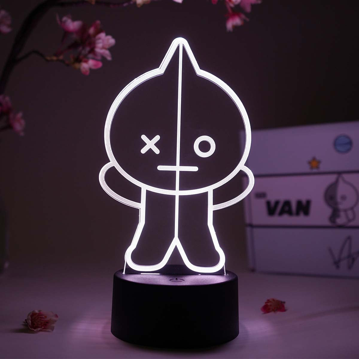 Online BT21 AUTHENTIC VAN OTAKU MOOD VIBES LAMP LED LIGHT, OFFICIALLY, BRAND NEW