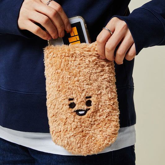 BT21 SHOOKY BABY Boucle Cell Phone Crossbody Bag