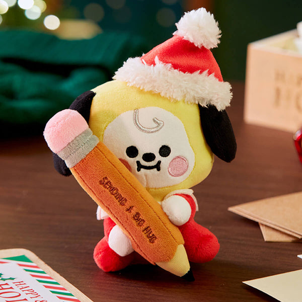 BT21 クリスマス ホリデー ぬいぐるみ チミー クキ BT21 CHIMMY Baby Mini Holiday Standing Doll – LINE FRIENDS_US