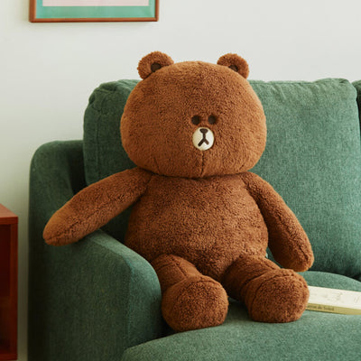 LINE FRIENDS Hug BROWN Jumbo Doll