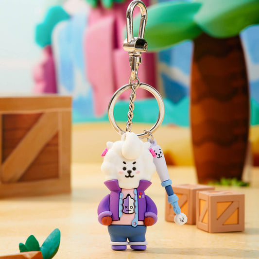 BT21 X Brawl Stars BIBI RJ Keyring